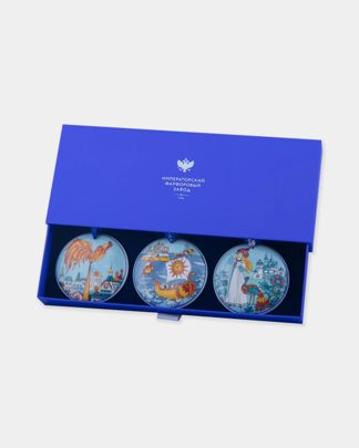 Купить Набор елочных игрушек ИМПЕРАТОРСКИЙ ФАРФОРОВЫЙ ЗАВОД