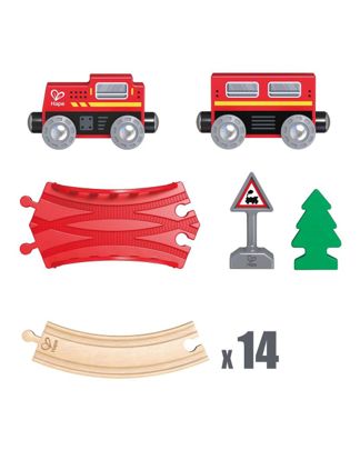 Купить Деревянная железная дорога классический набор HAPE