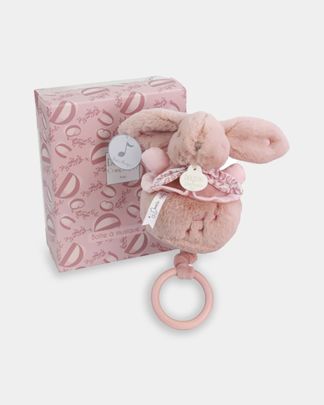 Купить Музыкальная мягкая игрушка с принтом розовая DOU DOU ET COMPAGNIE