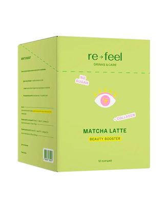 Купить Матча-латте с кокосовым молоком + коллаген RE-FEEL