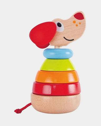 Купить Игрушка звуковая пирамидка собака HAPE